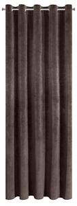 Hnedý zatemňovací záves na krúžkoch VILLA 140x250 cm
