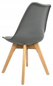 Bestent Jedálenská stolička tmavo šedá škandinávsky štýl Basic