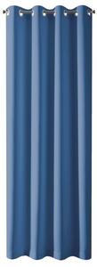 Modrý zatemňovací záves na krúžkoch BLACKOUT 135x250 cm