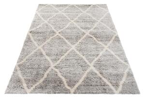 Kusový koberec shaggy Mirza sivý 80x150cm