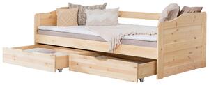POSTEĽ S ÚLOŽNÝM PRIESTOROM, 90/200 cm prírodná farba MID.YOU - Detské izby, Online Only
