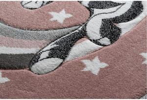 Detský kusový koberec Pony ružový kruh 140cm