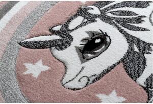 Detský kusový koberec Pony ružový kruh 120cm