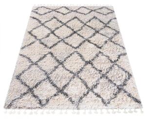 Kusový koberec shaggy Axaya krémový 2 200x300cm