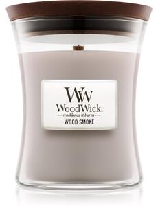 Woodwick Wood Smoke vonná sviečka s dreveným knotom 275 g