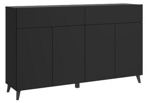 MINIO – Komoda LOKET, komoda, šírka 160 cm, čierna
