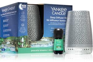 Yankee Candle Sleep Diffuser Kit Silver elektrický difuzér + náhradná náplň 1 ks