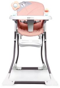 Bestent Detská jedálenská stolička Pink BEAR Ecotoys