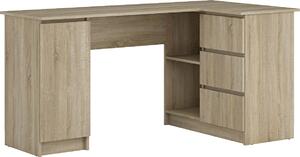 Nabbi Rohový PC stolík Alsen - dub sonoma