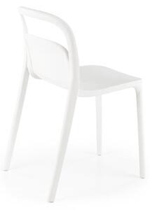 Halmar K490 stolička plastik biela