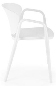 Halmar K491 stolička plastik biela