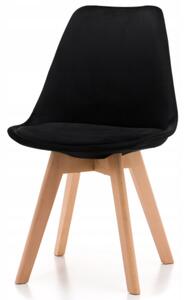Bestent Jedálenské stoličky 4ks škandinávsky štýl Black Glamor
