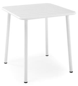Halmar BOSCO KWADRAT stôl záhradný 70/70/76 cm, kov biely