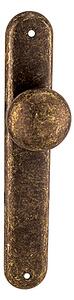 Dverné gule na štíte MP Elegant (OBA - Antik bronz), KP guľa pevná kus, Bez otvoru, MP OBA (antik bronz)