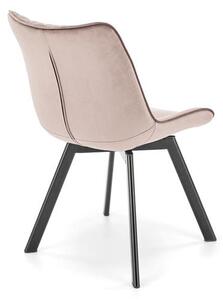 Halmar K520 jedálenská stolička, otáčacia, látka velvet, béžová
