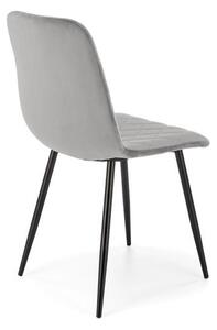 Halmar K525 jedálenská stolička, látka velvet, sivá