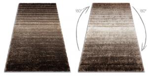 Luxusný kusový koberec shaggy Pasy hnedý 80x150cm