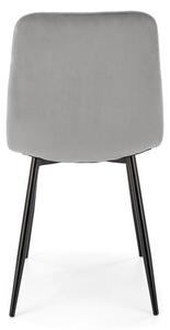 Halmar K525 jedálenská stolička, látka velvet, sivá
