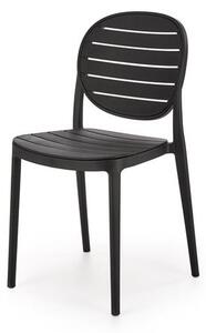 Halmar K529 stolička, PVC, čierna