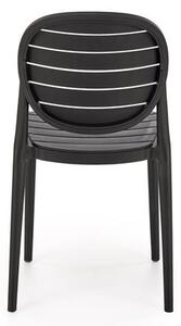 Halmar K529 stolička, PVC, čierna