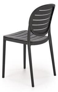 Halmar K529 stolička, PVC, čierna
