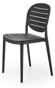 Halmar K529 stolička, PVC, čierna