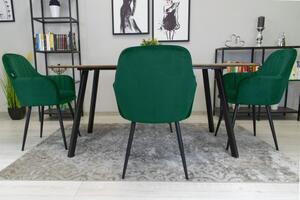 Bestent Jedálenská stolička zamatová zelená Smaragd Velvet