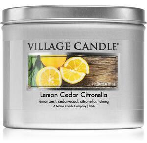 Village Candle Lemon Cedar Citronella vonná sviečka v plechu 311 g