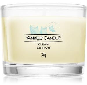 Yankee Candle Clean Cotton votívna sviečka glass 37 g
