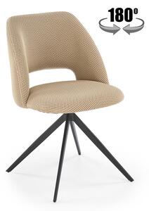 Halmar K546 jedálenská stolička otočná, látka velvet, béžová