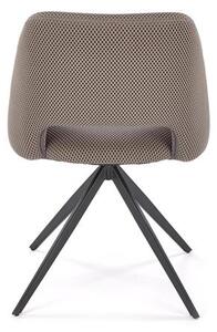 Halmar K546 jedálenská stolička otočná, látka velvet, sivá