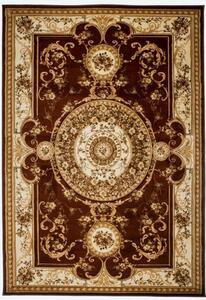 Kusový koberec klasický vzor 3 hnedý . 70x140cm