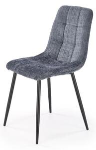 Halmar K547 jedálenská stolička otočná, látka velvet, sivá