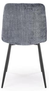 Halmar K547 jedálenská stolička otočná, látka velvet, sivá