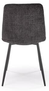 Halmar K547 jedálenská stolička otočná, látka velvet, čierna
