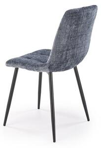 Halmar K547 jedálenská stolička otočná, látka velvet, sivá