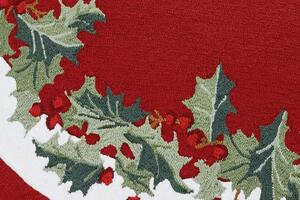 Tutumi, koberec pod vianočný stromček 90cm 301102, červená, CHR-09500