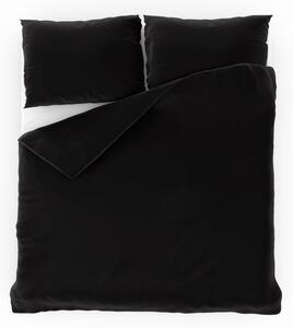Kvalitex Saténové francúzske obliečky LUXURY COLLECTION 1 + 2, 200x200, 70x90cm čierne