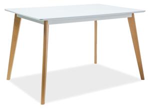 Biely jedálenský stôl DECLAN I 120X80