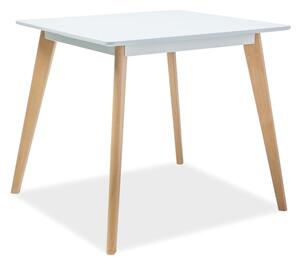 Biely jedálenský stôl DECLAN II 80X80