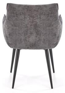 Halmar K559 jedálenská stolička, látka velvet, sivá