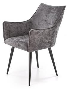 Halmar K559 jedálenská stolička, látka velvet, sivá