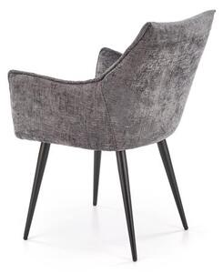 Halmar K559 jedálenská stolička, látka velvet, sivá