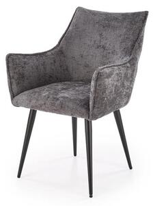 Halmar K559 jedálenská stolička, látka velvet, sivá