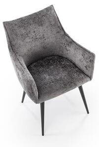Halmar K559 jedálenská stolička, látka velvet, sivá