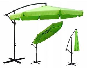 Bestent Záhradný skladací svetlo zelený slnečník 350cm