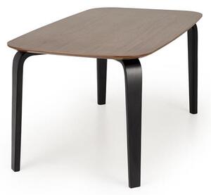Halmar PEDRO jedálenský stôl 160/90/75/140cm, MDF/dýha, orech/čierna