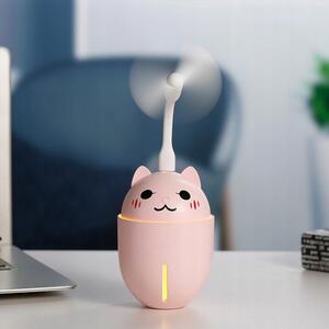 Bestent Aróma difuzér LED USB 4v1 320ml PINK CAT