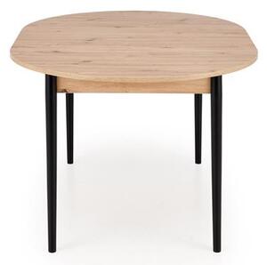 Halmar PIVOT jedálenský stôl rozkladací 102-142x102x75, dub artisan/ čierna
