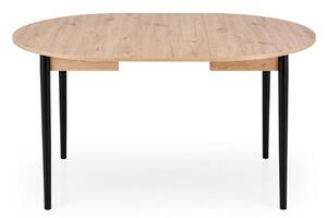 Halmar PIVOT jedálenský stôl rozkladací 102-142x102x75, dub artisan/ čierna